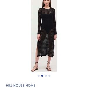 Hill House Home Black Enzo Dress NWT